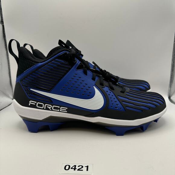 NIKE Men\'s 12.5 FORCE SAVAGE PRO 3 FOOTBALL CLEATS BLUE BLACK
